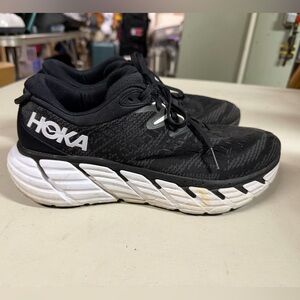 Hoka Black and White Athletic Shoes women’s size 10 Gaviota 4